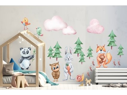Samolepka zvířata v lese 57