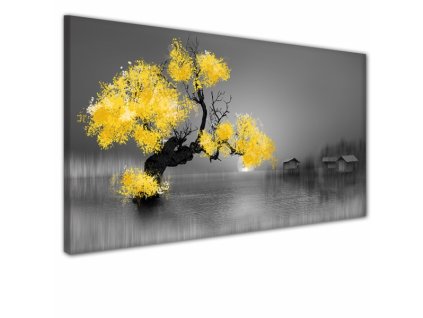 Obraz na plátně žlutý strom, vzor 41318