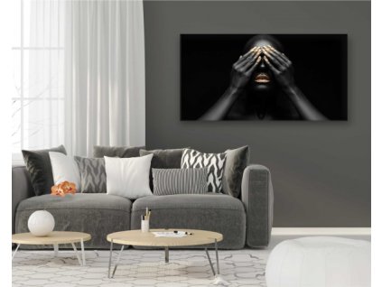 Obraz na plátně žena ve zlatě, vzor 20161