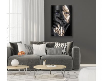 Obraz na plátně žena ve zlatě, vzor 20167