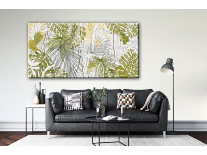 Obraz na plátně listy, vzor 41436