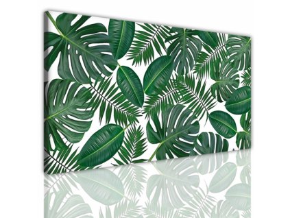 Obraz na plátně listy, vzor 15183