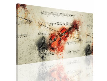 Obraz na plátně housle, vzor 12389