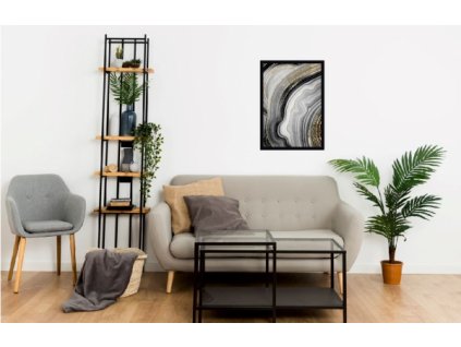 Plakát mramor zlatý , vzor 61150