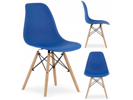 Designová židle MASSIMO tmavě modrá