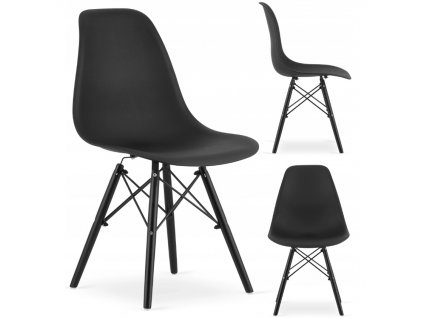 Designová židle MASSIMO BLACK černá