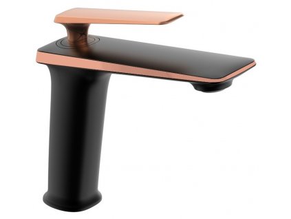 Umyvadlová baterie DIVIOčerná/rose gold MEXEN PURUS nízká