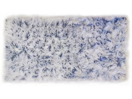 Shaggy koberec OMBRE - Modrý