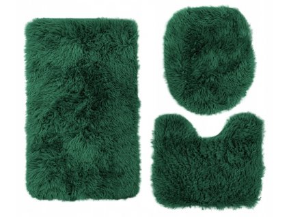 Koupelnový plyšový koberec - Tmavě Zelený