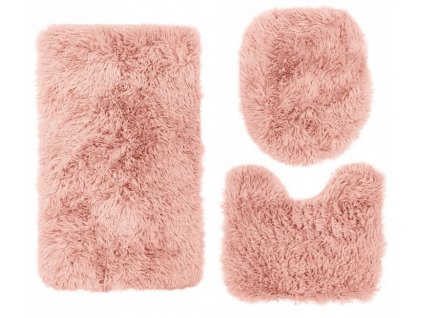 Koupelnový plyšový koberec - Růžový