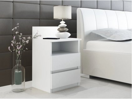 Moderní noční stolek DIVIO N3 bílý