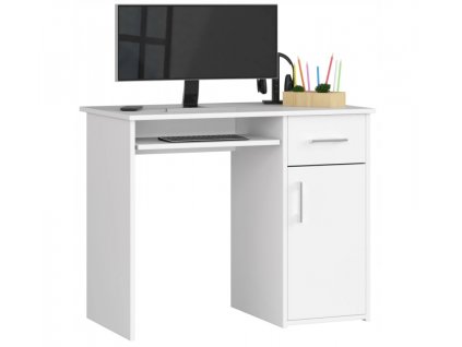 Počítačový stůl bílý PIN