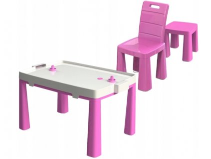 Stůl na vzdušný hokej + 2 židle, vzor 2