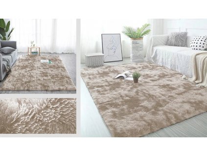 Plyšový koberec - Ombre Camel
