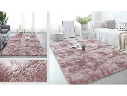 Plyšový koberec - Ombre Purple