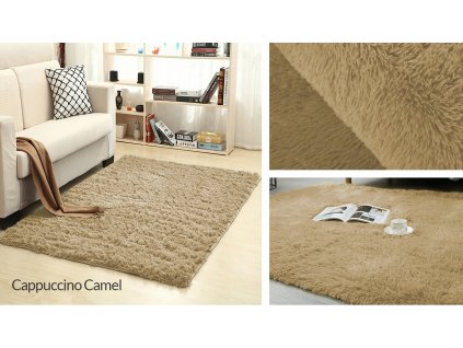 Plyšový koberec - Cappuccino Camel
