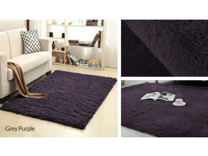 Plyšový koberec - Grey Purple