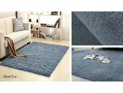 Plyšový koberec - Silver Fur