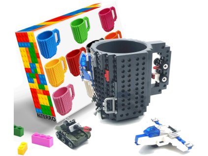 Hrnek LEGO 350 ml šedá