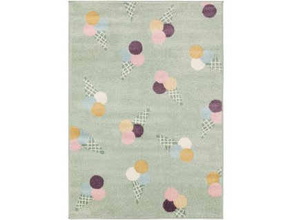 Koberec Divio Kids Rugs - KRTO07 - TOMMY Multicolour/Green