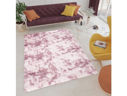 Plyšový koberec - Růžový 2