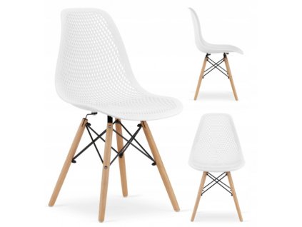 Designová židle ATERNO WHITE bílá