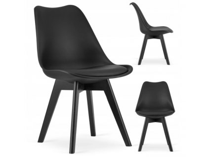 Designová židle ALTO BLACK černá, vzor 02