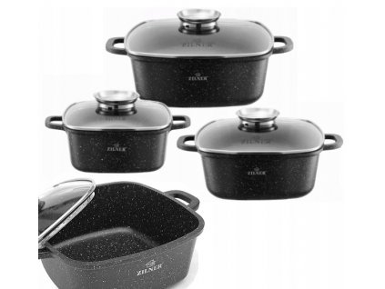 6-dílná sada hrnců s mramorovým povrchem EDEL HOFF