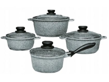8-dílná dílná sada hrnců s mramorovým povrchem EDEL HOFF