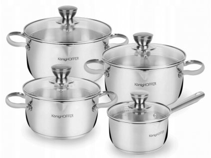 8-dílná sada nerezových hrnců KONIGHOFFER