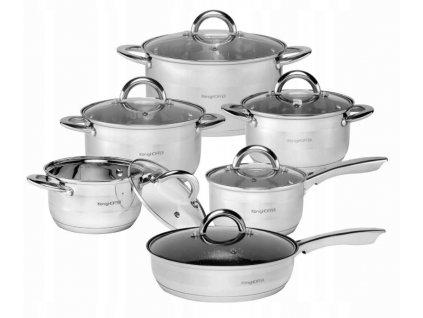 12-dílná sada nerezových hrnců KONIGHOFFER
