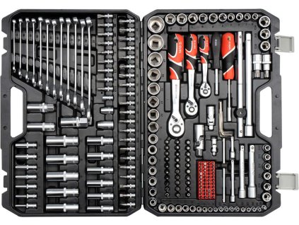 Sada nástrčných klíčů a ráčny 1/4", 3/8", 1/2", 216 ks