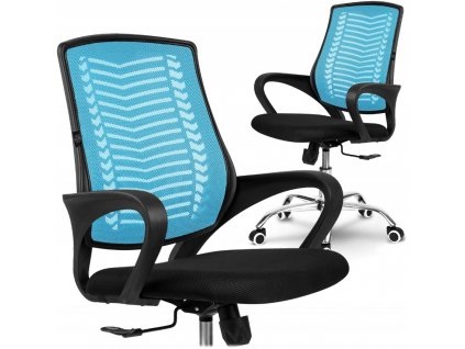 Kancelářská židle MODERN, vzor 001 - modrá