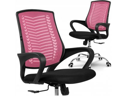 Kancelářská židle MODERN, vzor 001 - růžová