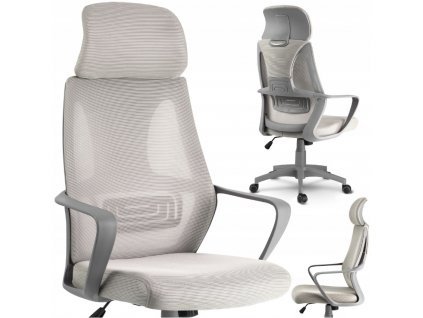 Kancelářská židle TOP, vzor 001 - světle šedá