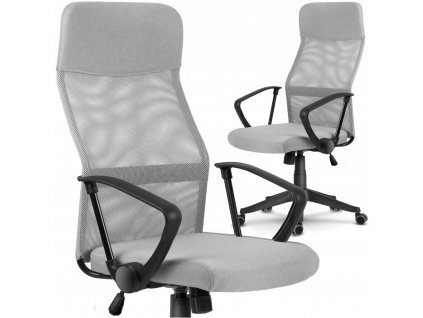 Kancelářská židle TOP, vzor 002 - světle šedá