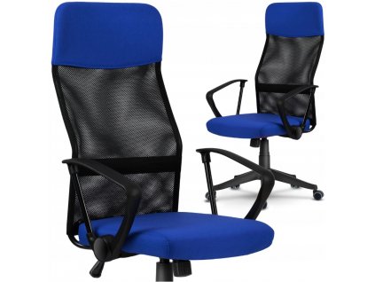 Kancelářská židle TOP, vzor 002 - modrá