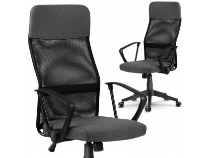 Kancelářská židle TOP, vzor 002 - tmavě šedá