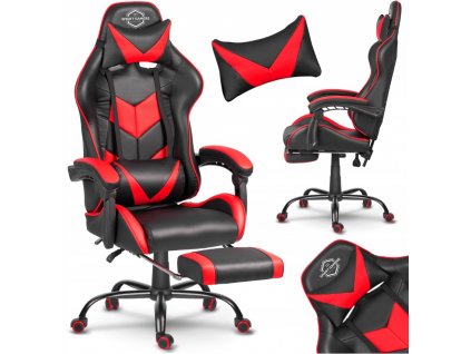 Herní židle CERBER - černo-červená