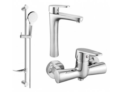 Sprchová souprava DIVIO MEXEN KAMA DF05 vzor 007 chromová