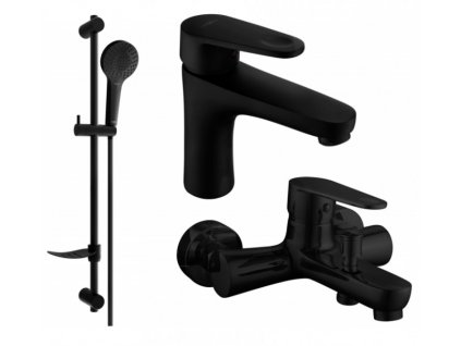 Koupelnová souprava DIVIO MEXEN KAMA DF05 vzor 010 černád