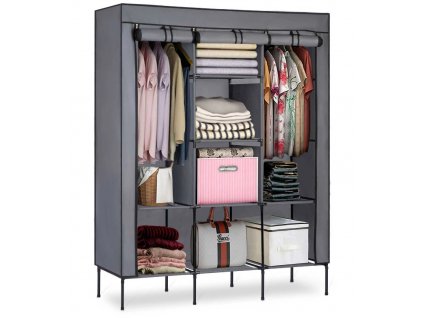 Skříň na oblečení grafitová 2 XL