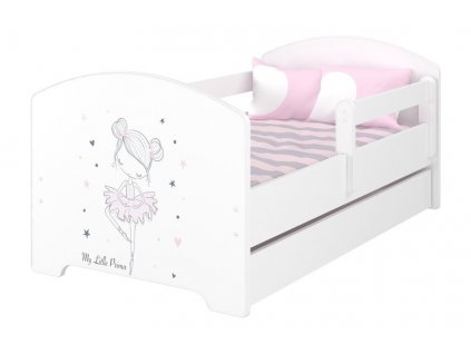 Dětská postel LUX balerína x bílá 160x80 cm