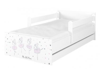 Dětská postel LUX balerína bílá 160x80cm