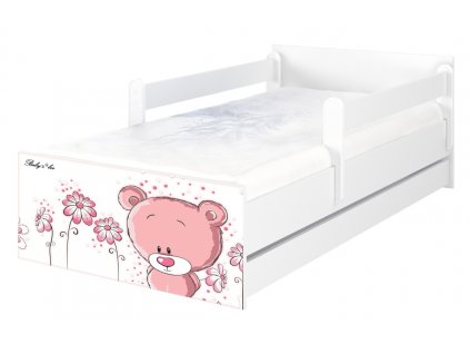 Dětská postel LUX medvěd bílá 160x80cm