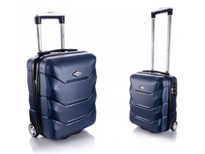 Kabinový Cestovní kufřík CARBON - Tmavě Modrý