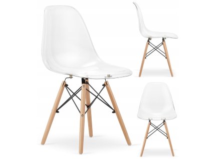 Designová židle MASSIMO transparentní