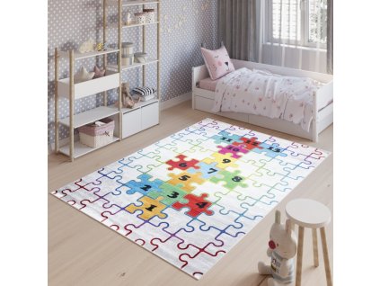 Dětský koberec Play - Puzzle 1246-27
