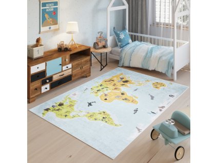 Dětský koberec Play - Mapa 1246-39