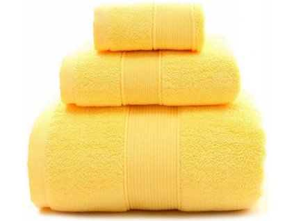 Sada ručníků a osušek LIVORNO - Žlutá